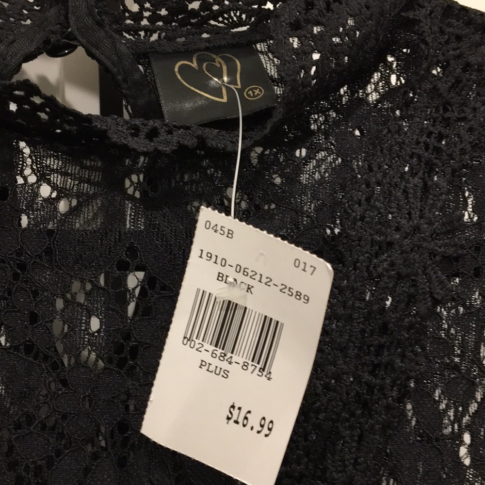 Black lace tank blouse - Picture 6 of 8
